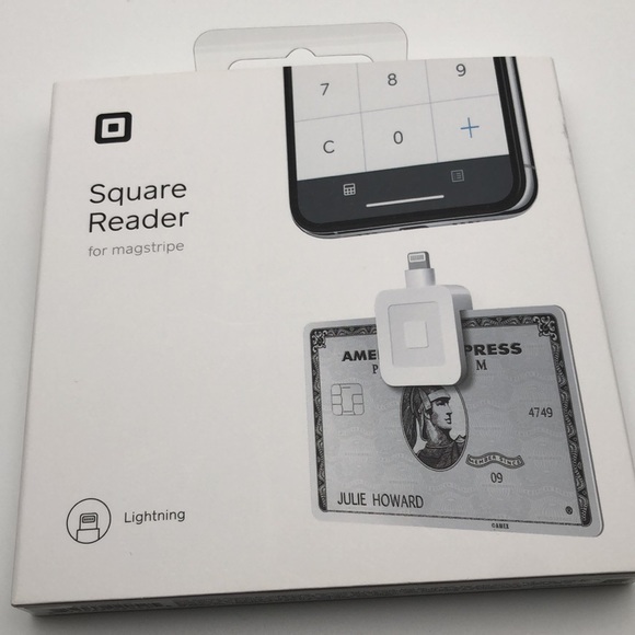 Square - Magstripe Reader with Lightning Connector - Glossy White New sealed - Picture 9 of 9